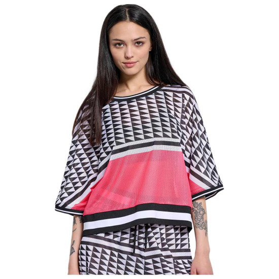 Bodytalk Γυναικεία κοντομάνικη μπλούζα Loose Fine Mesh T-Shirt